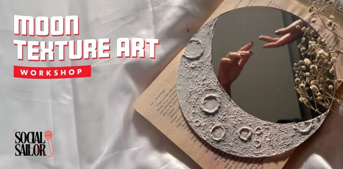 Moon texture art workshop