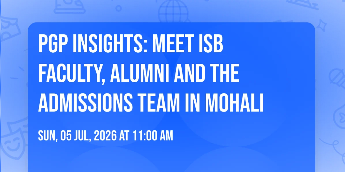 PGP Insights: Meet Faculty , Alumni And The Admission Team in Mohali