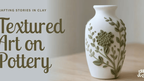 Textured Art on Pottery