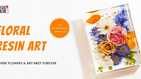 Floral Resin Art Date