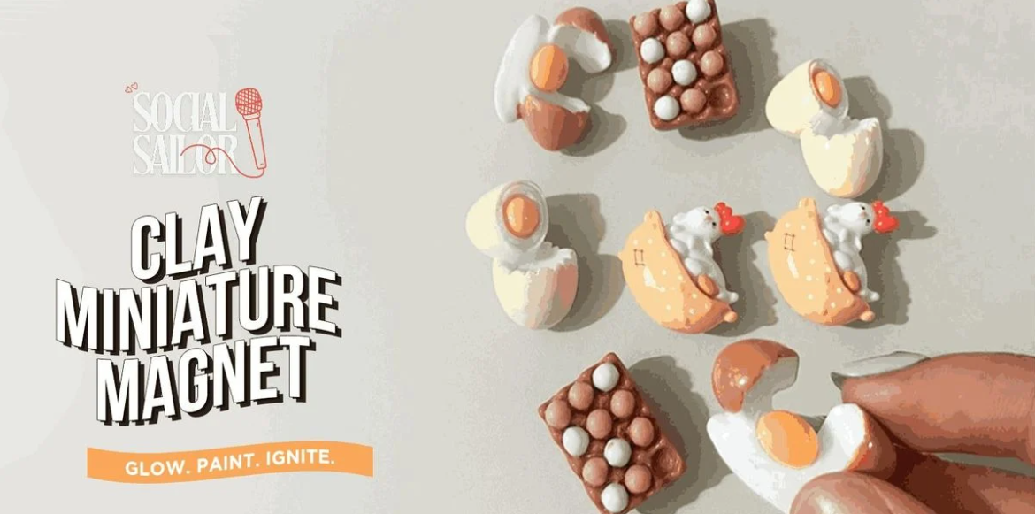 Clay Miniature Magnet Date