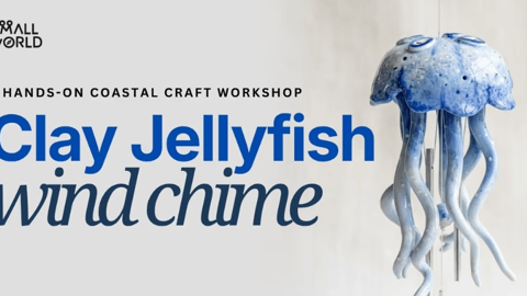 Clay Jellyfish Wind Chimes