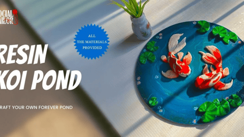 Resin Koi Pond Art