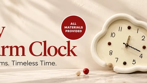 Clay Charm Clock