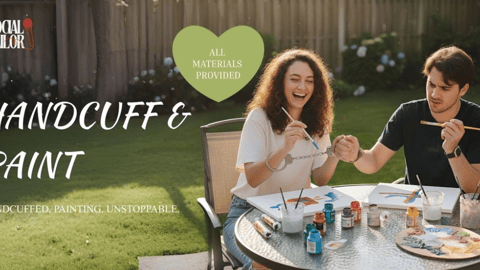 Handcuff and Paint