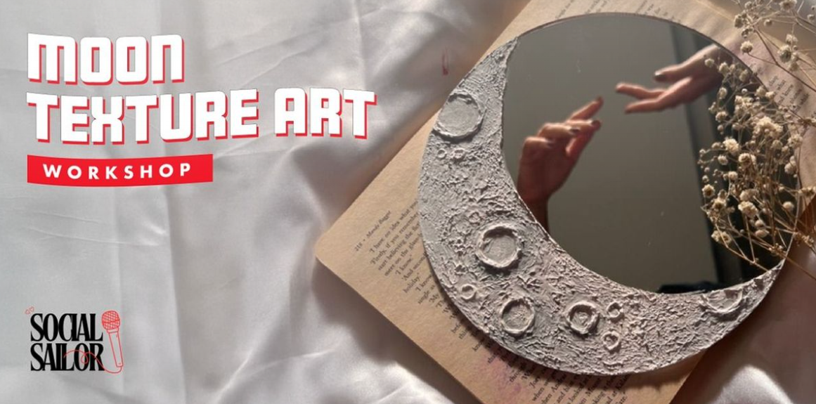 Moon texture art workshop