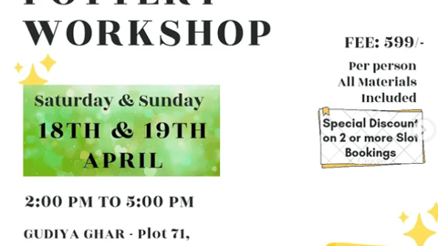 Handbuilding & Wheel Pottery Workshop