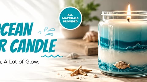 DIY Ocean Water Condle