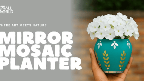 Mirror Mosaic Planter
