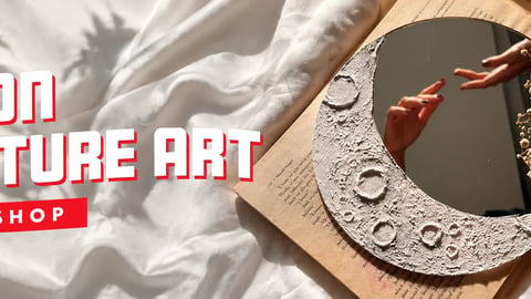 Moon Texture Art