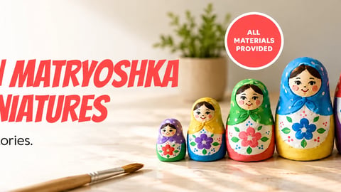 Russian Matryoshka Clay Miniatures