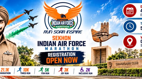 Sekhon Indian Air Force Marathon Chandigarh 2026
